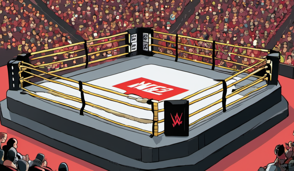 ESPN Unlimited Raises WWE PLE Home Prices to $31.99/Month — AI-generated editorial illustration