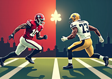 49ers and Saints Swap Depth Pieces Ahead of Regular Season — AI-generated editorial illustration