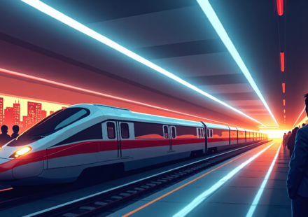 High‑Speed Rail, 60 Minutes, and Animal Music: A Triple‑Feature Story — AI-generated editorial illustration