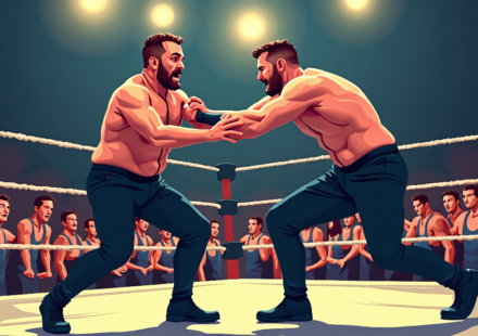 JBL’s Clothesline From Hell: Why Ron Simmons Thought They’d Be Fired — AI-generated editorial illustration