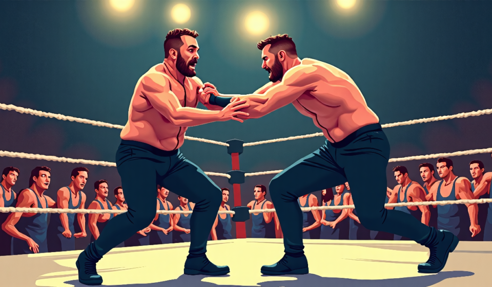 JBL’s Clothesline From Hell: Why Ron Simmons Thought They’d Be Fired — AI-generated editorial illustration