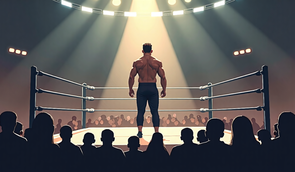 Eric Bischoff Hints at Brock Lesnar’s Possible Return to RAF — AI-generated editorial illustration