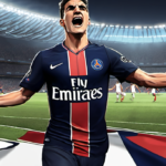 Ferran Torres Scores Twice to Secure PSG’s First League Draw — AI-generated editorial illustration