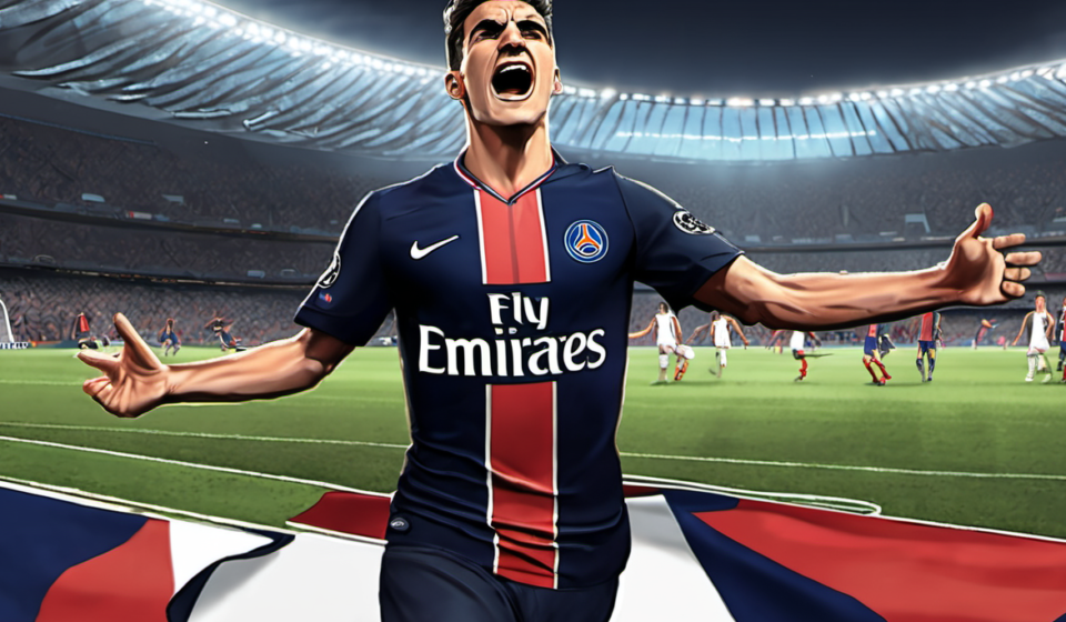 Ferran Torres Scores Twice to Secure PSG’s First League Draw — AI-generated editorial illustration