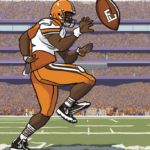 Browns Waive TE Dae’Quan Wright, Paving Way for LSU Play — AI-generated editorial illustration