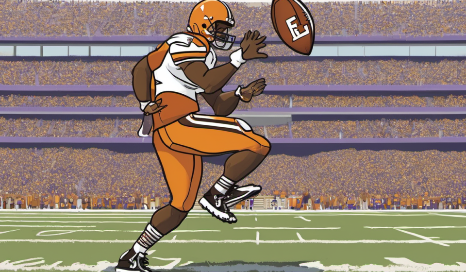 Browns Waive TE Dae’Quan Wright, Paving Way for LSU Play — AI-generated editorial illustration