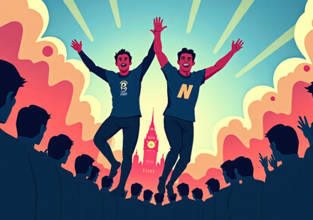 AEW All In: London Sets Trios Title Match for Adam Page & Brodie Lee — AI-generated editorial illustration