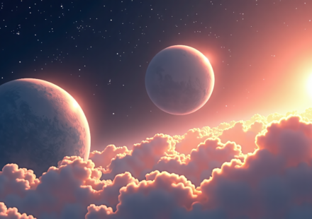 Two Super‑Puffy Planets Defy Density Limits, Weigh Less Than Cotton Candy — AI-generated editorial illustration