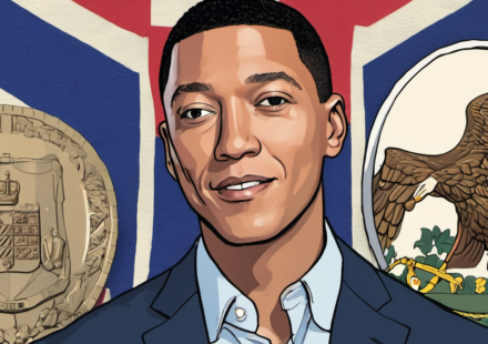 Don Lemon Reacts to Prince Harry & Meghan’s Return to the UK — AI-generated editorial illustration