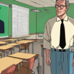 Teachers Targeted by Deepfake Scams in Schools — AI-generated editorial illustration
