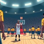 Former NBA Center Ejected After Confrontation in WNBA Game — AI-generated editorial illustration