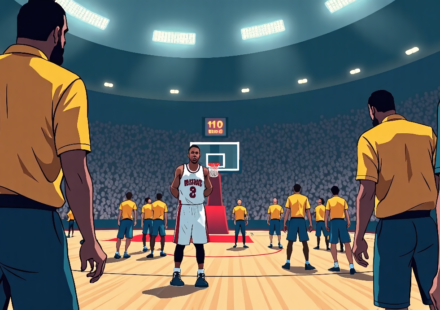 Former NBA Center Ejected After Confrontation in WNBA Game — AI-generated editorial illustration