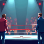 Ottawa’s WWE Raw: Contract Signing, Penta vs. La Parka Showdown — AI-generated editorial illustration