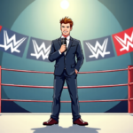 Pat McAfee Sticks to His Word: No WWE TV Return — AI-generated editorial illustration