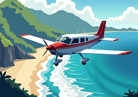 Young Pilot Makes Emergency Ocean Landing Near Boca Raton Beach — AI-generated editorial illustration