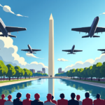 IndyCar Freedom 250 Grand Prix: 7 Spectacular Military Flyovers — AI-generated editorial illustration