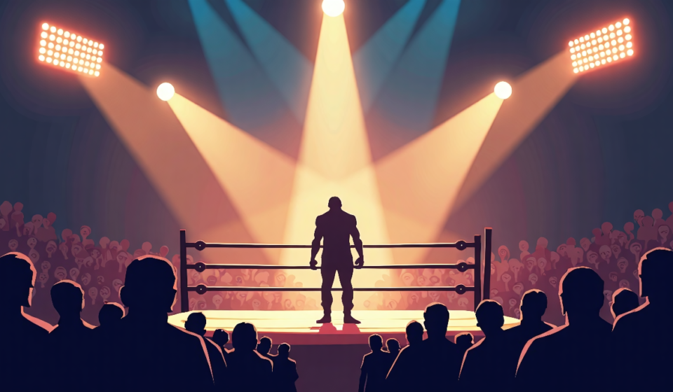 AEW All In London 2026: Rumors of Former WWE Stars Joining the Casino Gauntlet — AI-generated editorial illustration