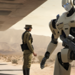 China Nears Deploying Humanoid Robot Soldiers, Says Developer — AI-generated editorial illustration