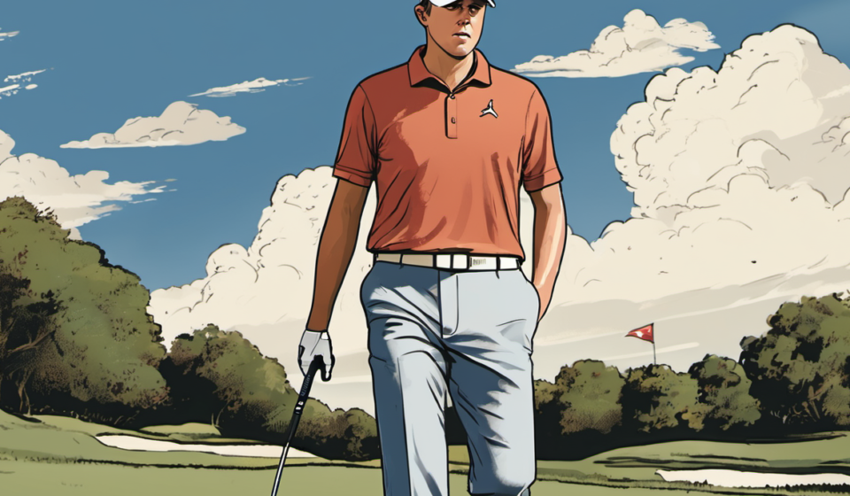 Spieth's FedEx Cup Hopes Fizzle at TPC Southwind — AI-generated editorial illustration