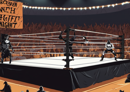AEW’s Fright Night Returns to St. Louis for Dynamite & Collision — AI-generated editorial illustration