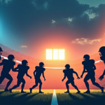 Bills vs. Patriots: AFC East Showdown 2024 — AI-generated editorial illustration