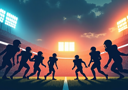 Bills vs. Patriots: AFC East Showdown 2024 — AI-generated editorial illustration