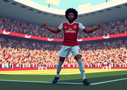 Saka’s Solo Strike Secures Arsenal’s Unbeaten Premier League Run — AI-generated editorial illustration