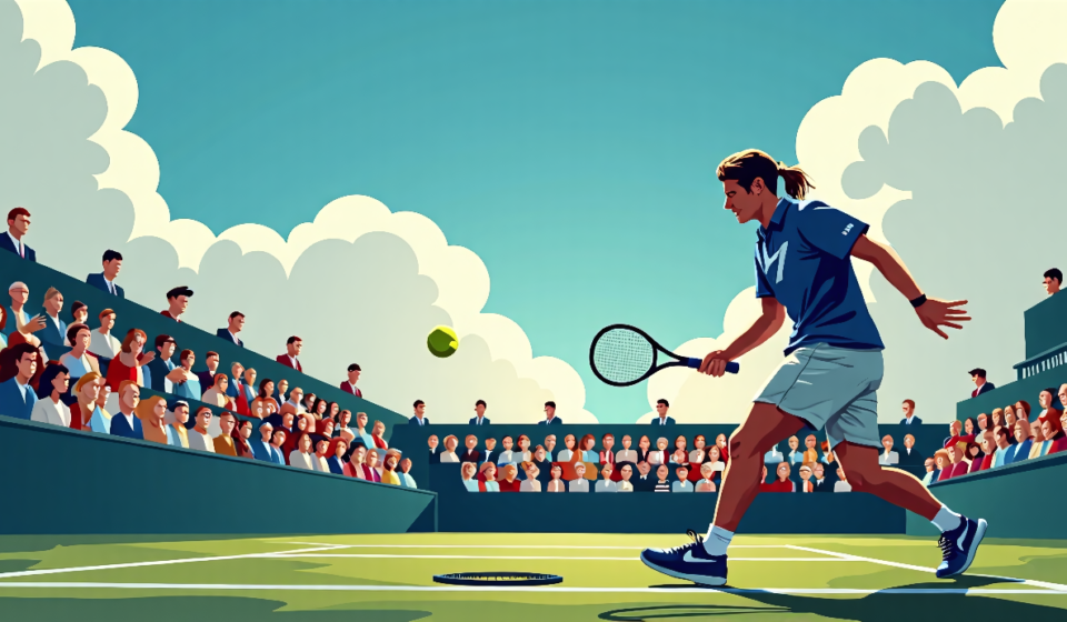 Lois Boisson’s Racket Smash Sparks Viral Moment After U.S. Open Loss — AI-generated editorial illustration
