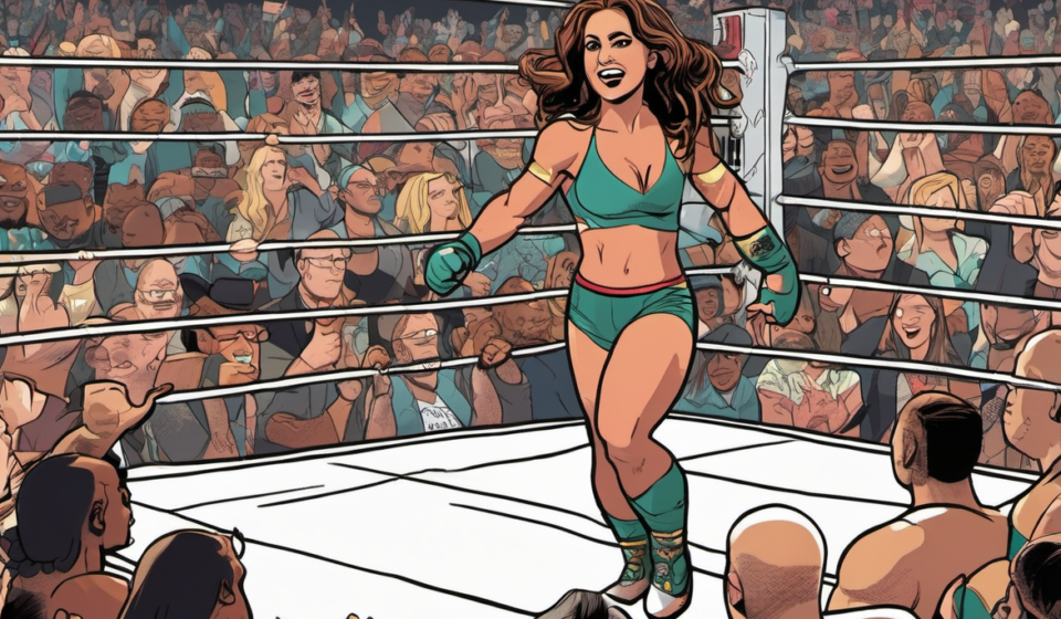 Britt Baker’s Surprise AEW Return: How It Came Together — AI-generated editorial illustration