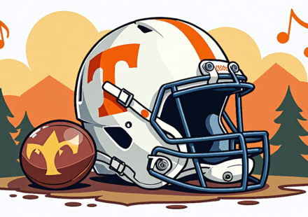 Tennessee Volunteers Honor Dolly Parton with New Helmet Sticker — AI-generated editorial illustration