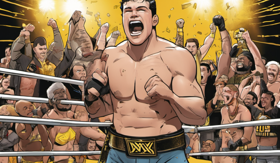 Grayson Waller Claims No Surprise in NXT World Title Win — AI-generated editorial illustration