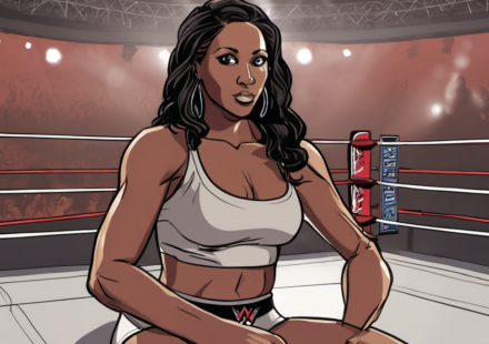 Brandi Rhodes Shares Why She Never Returned to WWE Wrestling — AI-generated editorial illustration