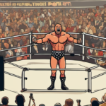 Danhausen’s Surreal Birthday Surprise at WWE House Show — AI-generated editorial illustration