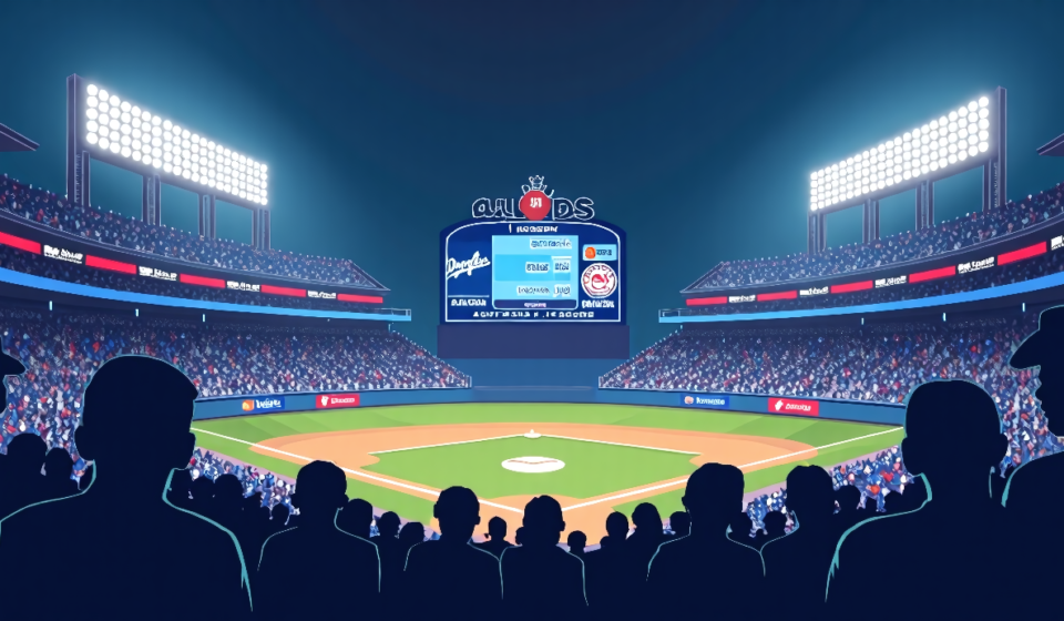 Dodgers Stay Favored as 2026 World Series Odds Shift — AI-generated editorial illustration