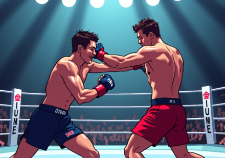 Underdog Alex Apodaca Shocks UFC with Upset Victory Over Bella Mir — AI-generated editorial illustration