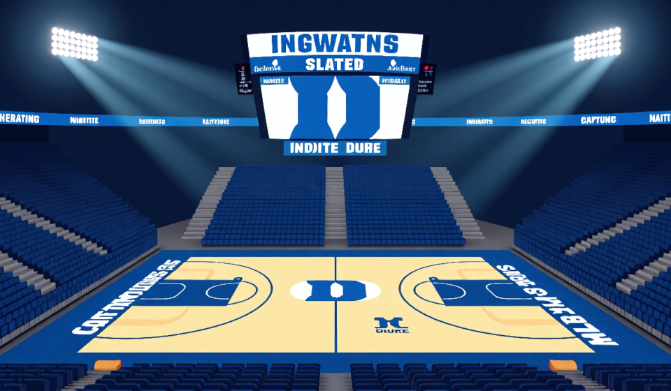 Duke Revamps Cameron Indoor with On‑Court Ads for 2026 — AI-generated editorial illustration