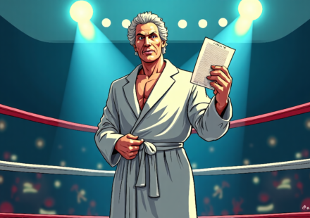 Ric Flair Threatens Legal Action Over Stolen Robes, Fires Back at O.J. Simpson Comparisons — AI-generated editorial illustration