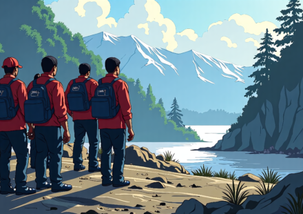 U.S. National Among 4,000 Missing After Nepal Floods — AI-generated editorial illustration