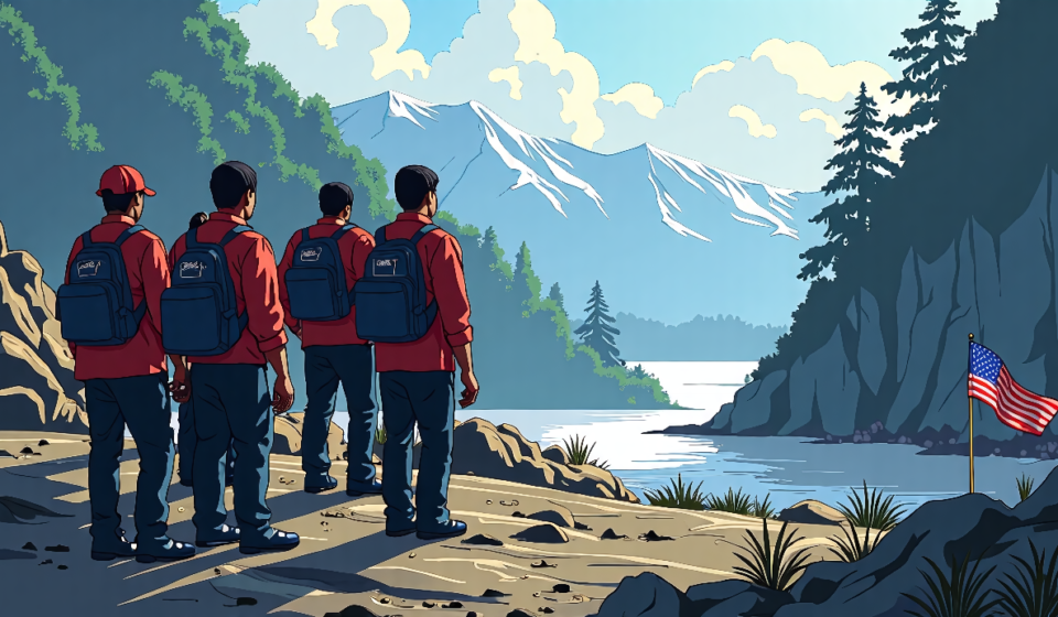 U.S. National Among 4,000 Missing After Nepal Floods — AI-generated editorial illustration