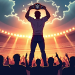 Will Ospreay’s Emotional Triumph: Historic AEW Title Win at Wembley — AI-generated editorial illustration