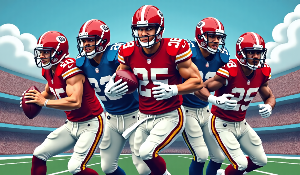 2027 NFL Draft: 10 Franchise‑Changing Prospects Beyond Quarterbacks — AI-generated editorial illustration