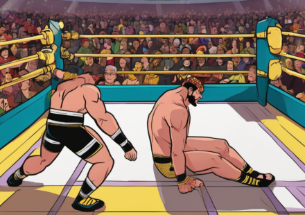 WWE Reassesses Show Strategy After NXT/AAA Doubleheader Crowd Feedback — AI-generated editorial illustration