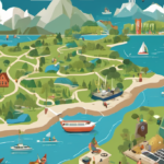 MapQuest Tops App Store Downloads After Lake Ontario Naming Standoff — AI-generated editorial illustration