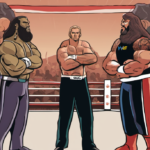Kofi and Austin Creed Reveal WWE Exit: Pay Cut Was ‘Not Fair’ — AI-generated editorial illustration