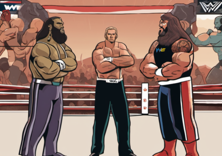 Kofi and Austin Creed Reveal WWE Exit: Pay Cut Was ‘Not Fair’ — AI-generated editorial illustration