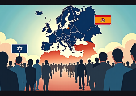 Spain Accuses Russia and Israel of Spreading Immigration Disinformation — AI-generated editorial illustration