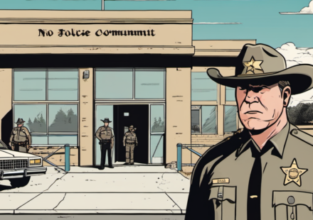 Polk County Sheriff Rages After Alleged Sexual Assault by Illegal Immigrant — AI-generated editorial illustration