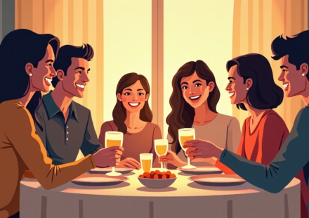 Modern Family Cast Reunites for Sweet Dinner Photos — AI-generated editorial illustration