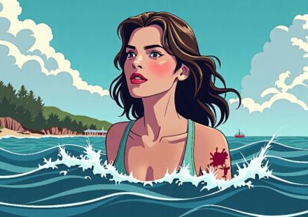 Shark Bite Mystery Off Martha’s Vineyard, the Same Town as ‘Jaws’ — AI-generated editorial illustration