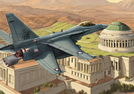 U.S. Strikes Iran, Congress Reacts to Driscoll’s Resignation — AI-generated editorial illustration